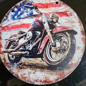 All Americans Harley Davidson Aluminum Sign